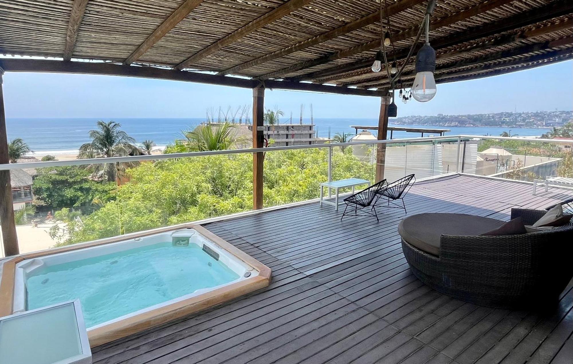 Hotel Aqualuna Cyclops Brisas de Zicatela Eksteriør bilde